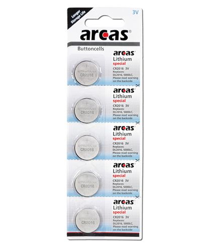 Arcas Knopfzellen Batterien CR2032 CR2025 CR2016 LR43/AG12 LR44/AG13 SR920 